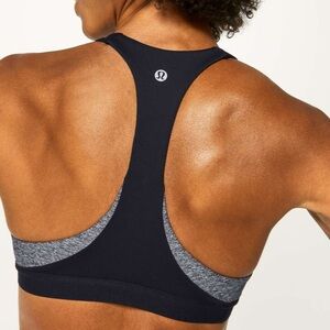Lululemon Box It Out Bra
Black / Heathered Black